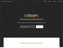 Tablet Screenshot of dishwasherusermanuals.com